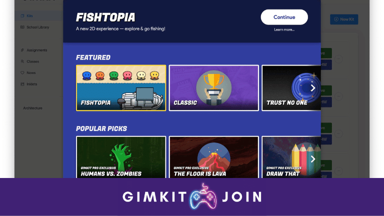 How does Gimkit Live differ from regular Gimkit games