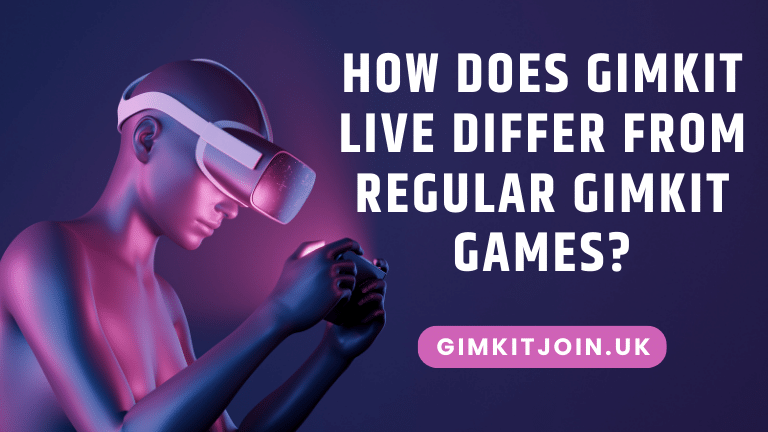 How does Gimkit Live differ from regular Gimkit games?
