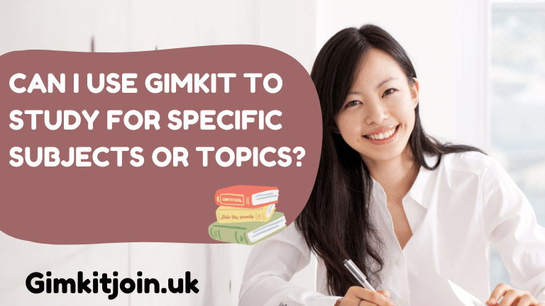 Can I Use Gimkit to Study for Specific Subjects or Topics?