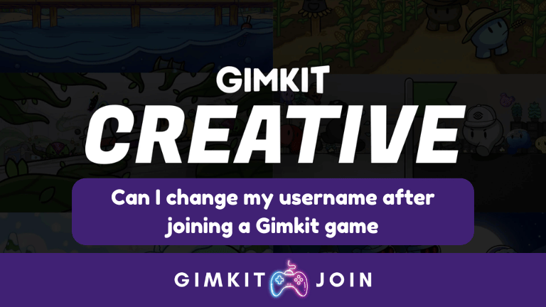 Can I change my username after joining a Gimkit game