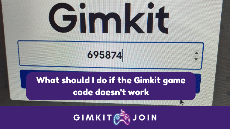 Gimkit game code doesn't work