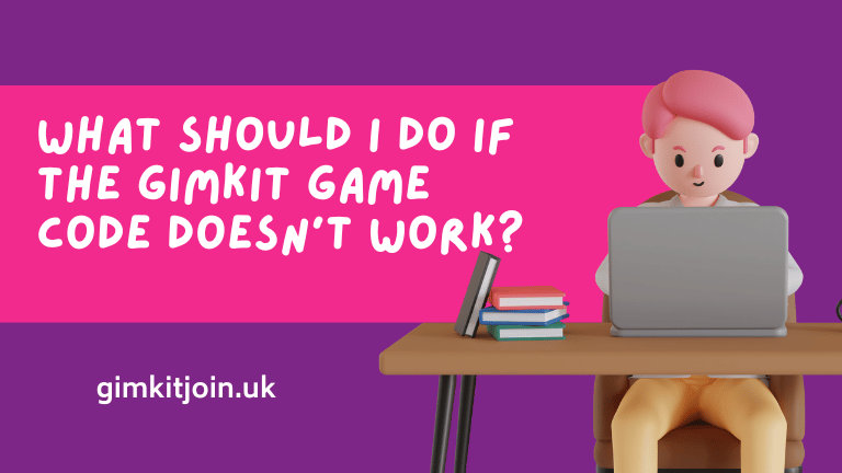What should I do if the Gimkit game code doesn’t work?